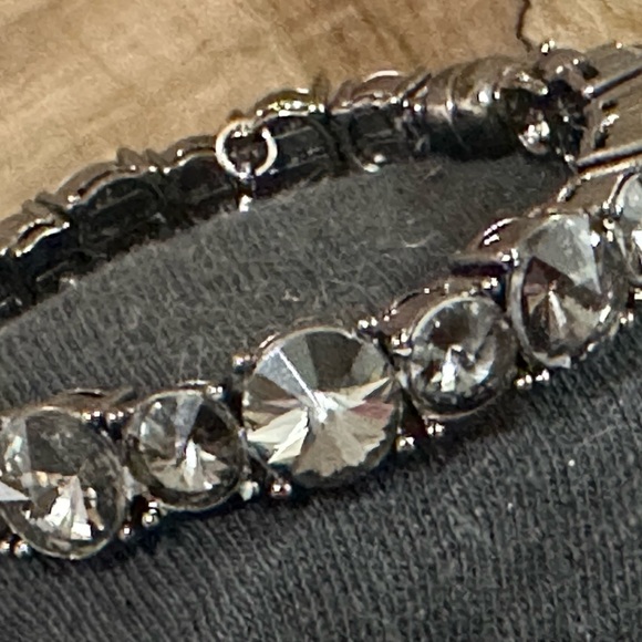 Tasha Gold Plate Bracelet with Purple Crystal Stones - Picture 2 of 7